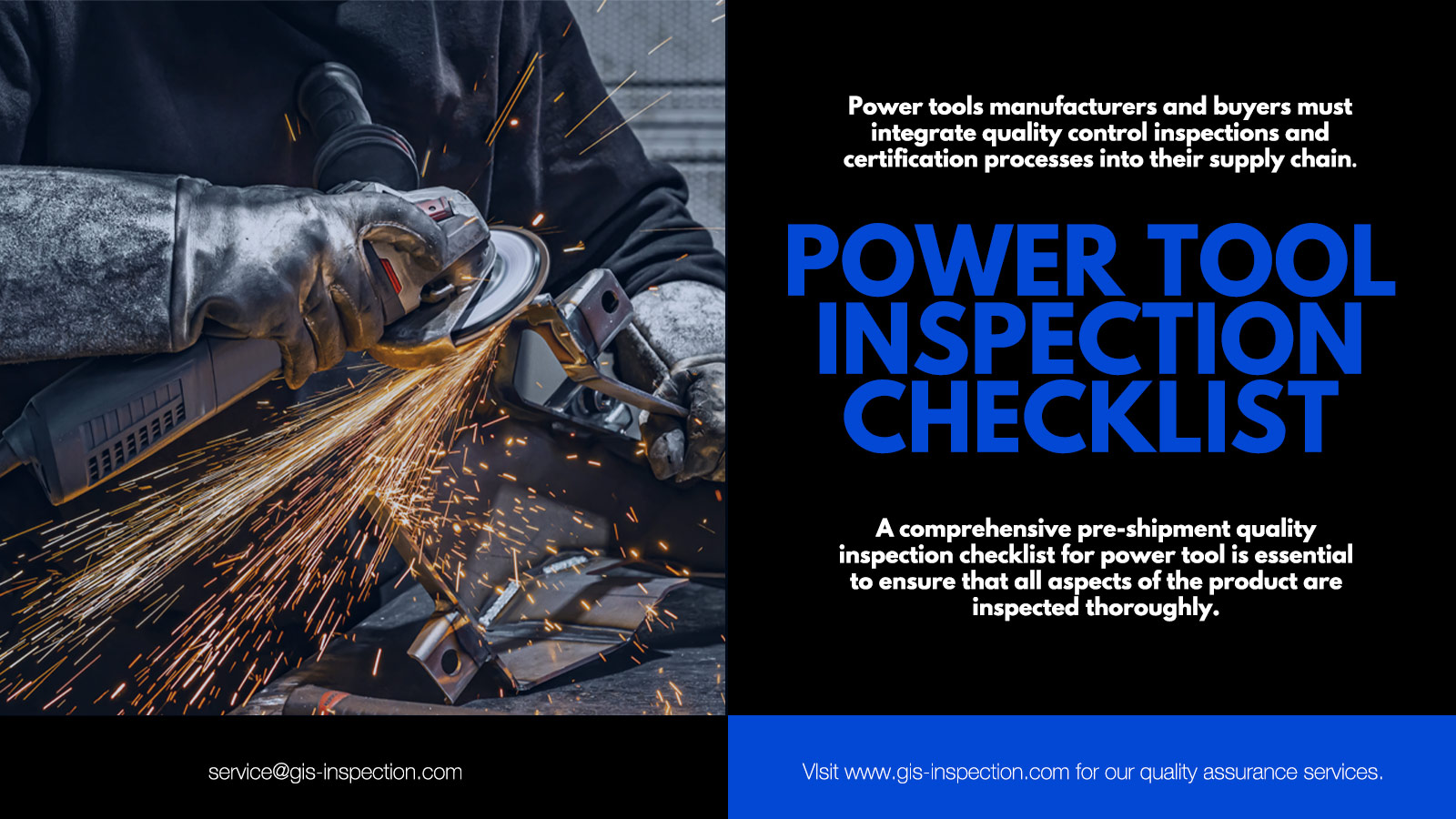 Power Tool Quality Control Inspection GIS Inspection