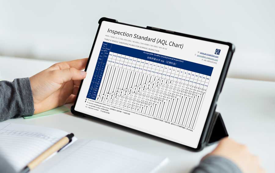 Are you performing random quality inspections? Use the free AQL chart from GIS Inspection to quickly find your sample size.