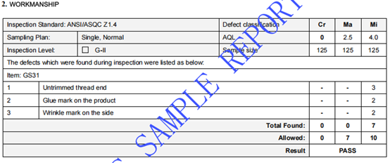 footwear quality inspection-workmanship-check