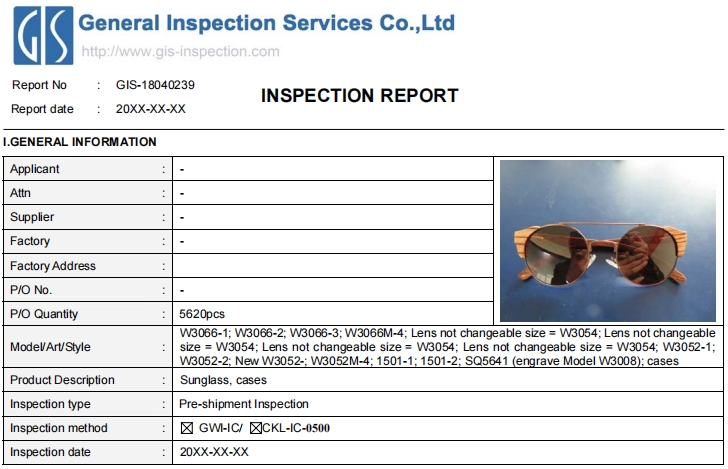 Check a Factory Audit in Malaysia sample report.
