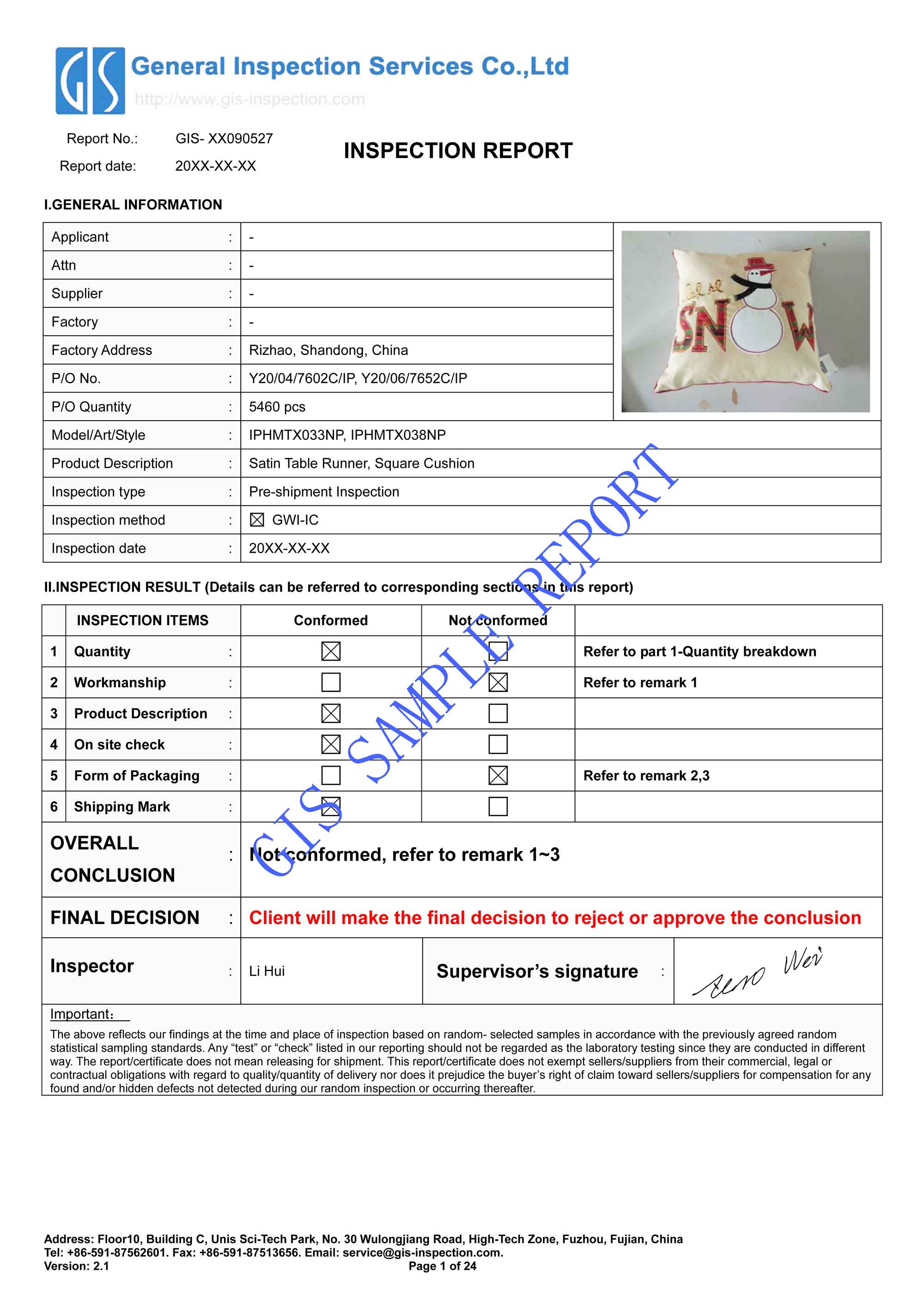 home textile quality inspection report-pdf