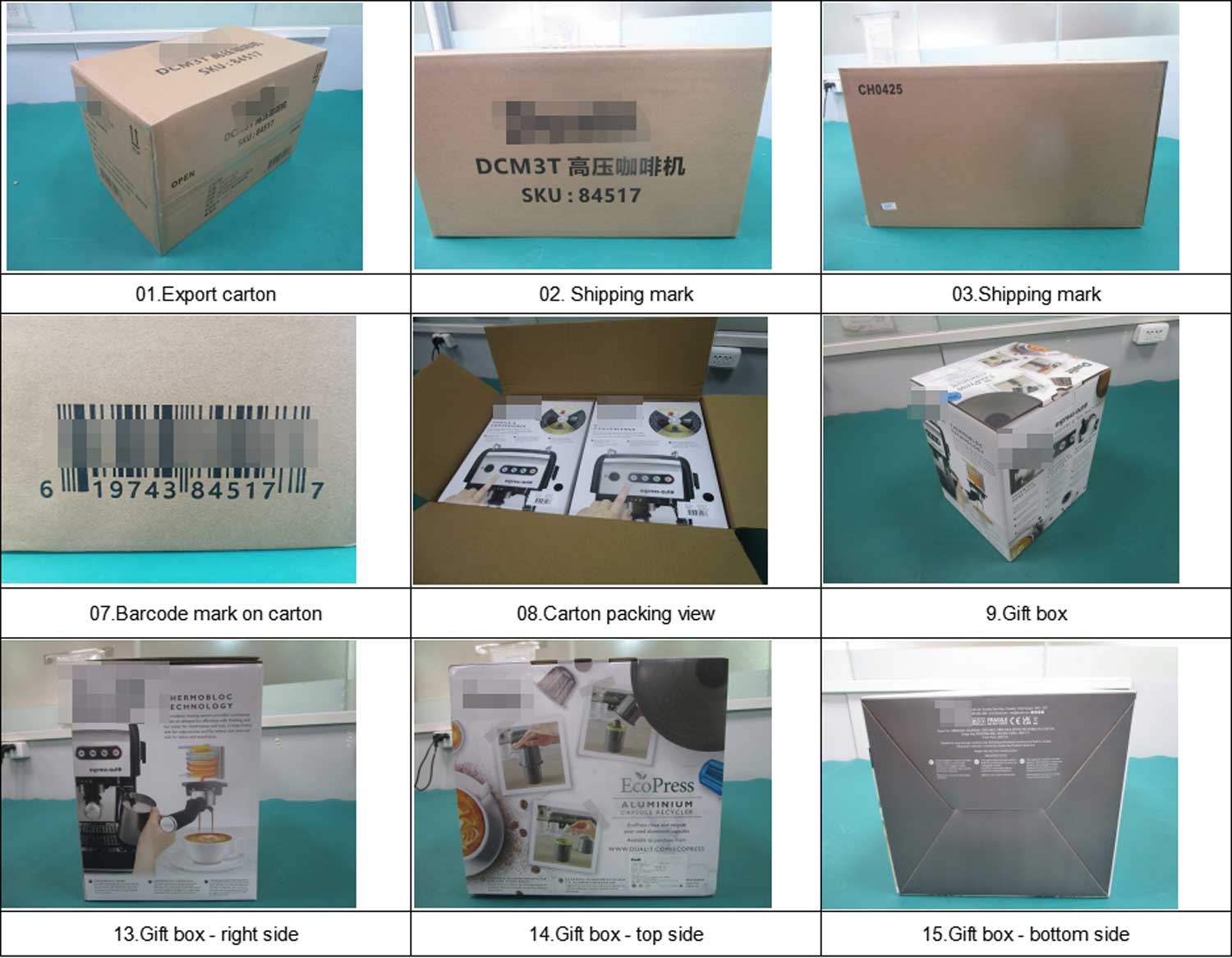 Coffee Machine pre-shipment Inspection-packaging-check