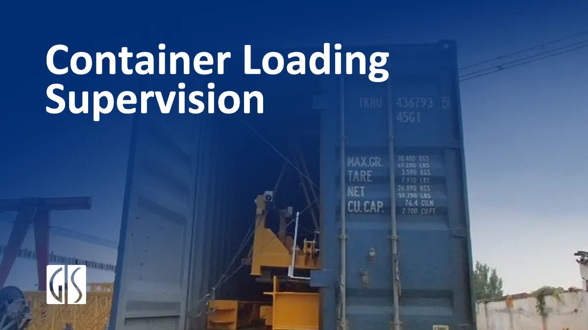 GIS inspector is conducting Container Loading Supervision