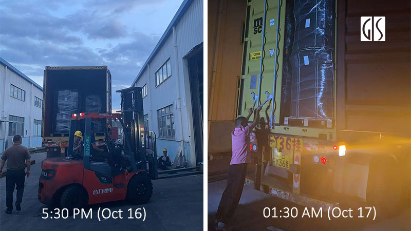 A Real GIS Container Loading Inspection Case: Activated Carbon Shipment