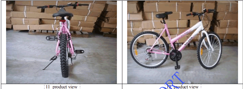 bike and bicycle pre-shipment inspection report of GIS Inspection, product view